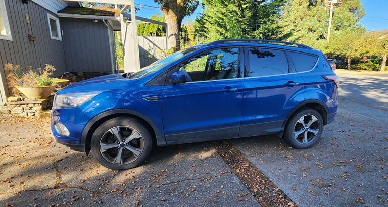 Alice, our blue 2017 Ford Escape SE
